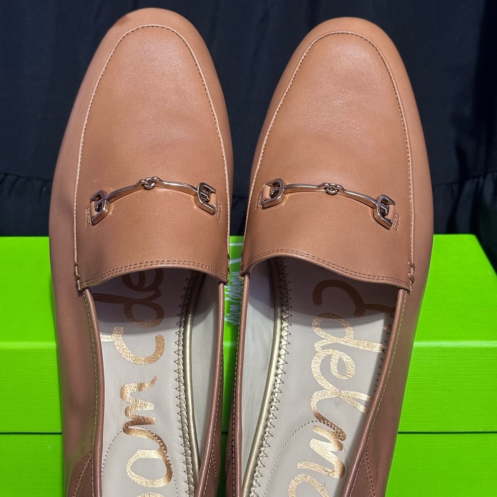 Sam Edelman Brown Loafers with Metal Detail